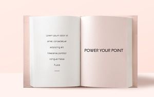 Simple creative book paper text PPT template