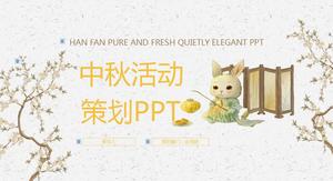 Warm and concise planning department Mid-Autumn Festival event planning plan ppt template