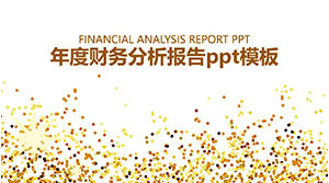 Modello ppt rapporto di analisi finanziaria annuale