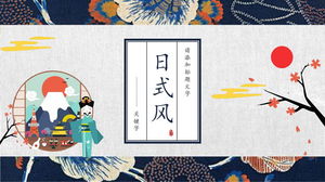 Artistic Japanese-style PPT template