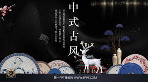 Exquisite classical new Chinese style PPT template