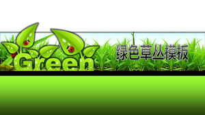Download del modello di presentazione del fumetto di erba verde
