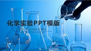 Modèle PPT de laboratoire de chimie médicinale bleu dynamique