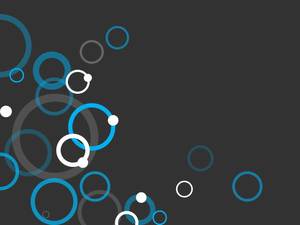 Gray-blue circle ring PPT background
