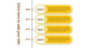 Text description box PPT timeline material