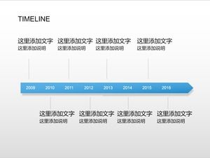 19-page timeline PPT template collection