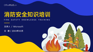 Kurumsal çalışan yangın güvenliği bilgisi eğitimi eğitim yazılımı ppt şablonu