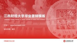 Jiangxi Finans ve Ekonomi Üniversitesi tez savunması genel ppt şablonu