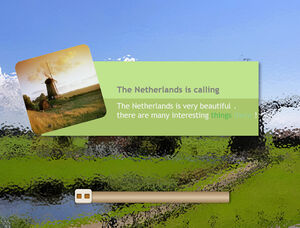 Dutch national tourism culture introduction English ppt template