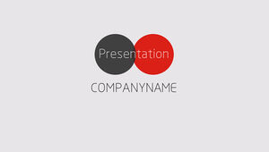 Flat and concise European and American style company profile ppt template