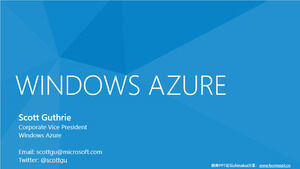 "WINDOWS AZURE" ürün tanıtımı - Microsoft resmi windows8 stili animasyon ppt şablonu