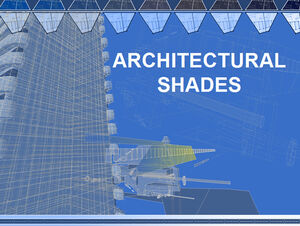 Dessins de conception architecturale - modèle ppt de l'industrie de la construction