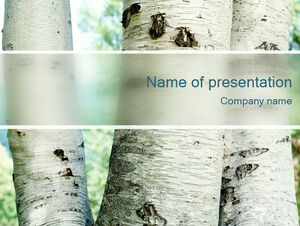 Trees forest nature ppt template