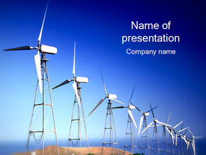 Wind power - energy ppt template