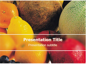 Nutrition melon and fruit ppt template