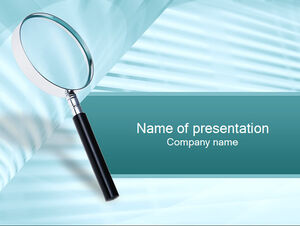 magnifying glass ppt template