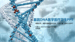 Modello PPT medico per la ricerca medica del DNA genetico