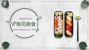 Sushi gourmet PPT template