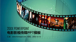 Green film film and television media industry PPT template