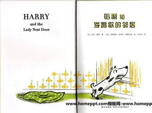 "Harry ve Şarkı Söyleyen Komşu" resimli kitap PPT