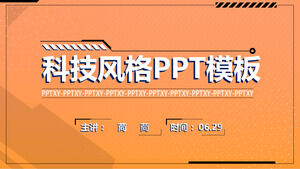 General ppt template for the theme summary report of Orange Mechanical First Wind Technology