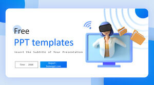 Free Powerpoint Template for 3D Animated
