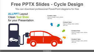 電動汽車充電的免費 Powerpoint 模板