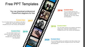 Free Powerpoint Template for Film photo
