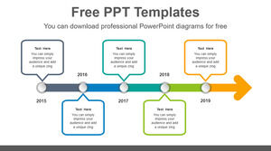 Modèle Powerpoint gratuit pour la flèche pointée