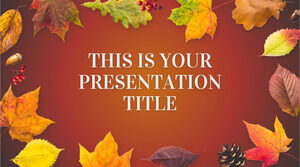 Herbstblätter. Kostenlose PowerPoint-Vorlage und Google Slides-Design