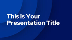 Konzentrisches Blau. Kostenlose PowerPoint-Vorlage und Google Slides-Design