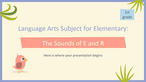 Pelajaran Seni Bahasa untuk SD - Kelas 1: Bunyi e dan r