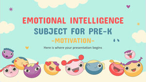 Emotional Intelligence Subject for Pre-K: Motivation
