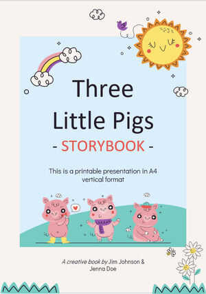 Three Little Pigs Storybook