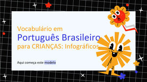 Pre-K 信息圖表的巴西葡萄牙語詞彙