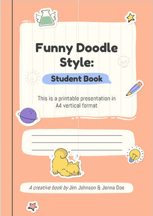 Divertente stile Doodle: libro dello studente