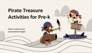 Activités au trésor des pirates pour la maternelle