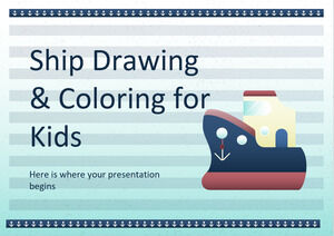 Disegno e colorazione di navi per bambini
