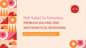 Materia di matematica per la scuola elementare - 3a elementare: risoluzione dei problemi e ragionamento matematico