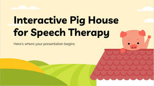 Interactive Pig House for Speech Therapy