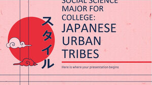 Kolej için Sosyal Bilimler Anabilim Dalı: Japon Şehir Kabileleri