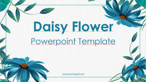 Daisy Flower Powerpoint Templates