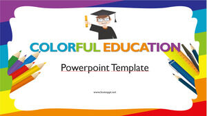 Modèles Powerpoint éducatifs colorés