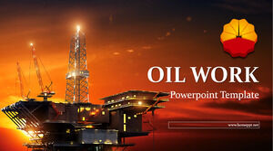 石油作業のパワーポイント テンプレート
