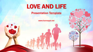 Templat Powerpoint Cinta dan Kehidupan