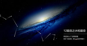 takımyıldızı gibi suyun 12 takımyıldızları - güzel yıldız takımyıldızı tema dinamik ppt şablonu engin evren