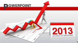 2013 Sharp's Red 3D Arrow Business Demo ppt Chart