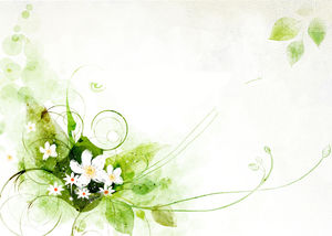 3 color ink Korea beautiful style ppt background picture