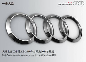 Audi Auto Market Marketing Year Summary and the next year plan ppt template