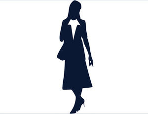 Gli uomini d'affari (le donne) silhouette icona di scaricare